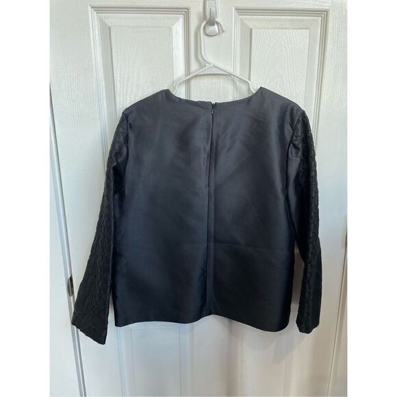 C. Wonder Silk Black Dressy Top Women’s Size 14  Embroidered New With Tags - Picture 2 of 8